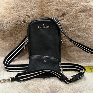 Kate Spade black soft leather cross body